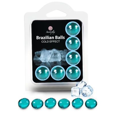 Secretplay Cosmetic Brasilianische Kugeln mit Kalteffekt, 6 Stück