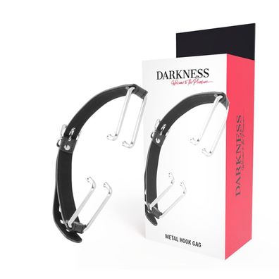 Darkness Bondage Knebel mit schwarzem Haken für fortgeschrittene BDSM-Spiele