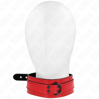 Kink Collar &amp; GAG Weinrote Verstellbare Halskette Fetisch