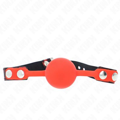 Kink Collar &amp; GAG Silikon-Ballknebel mit Schloss