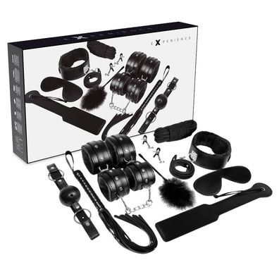 Experience BDSM-Fetisch-Kit Schwarze Serie 11-teilig