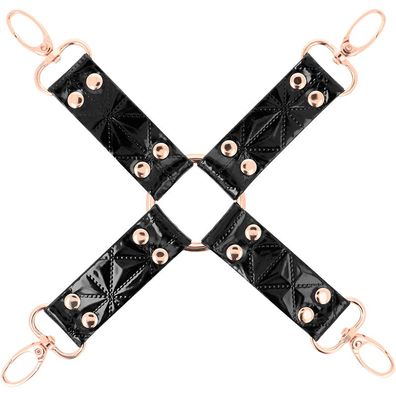 Begme Black Edition vegane Leder-Hog-Krawatte für Bondage
