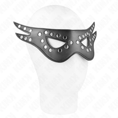 Kink Masked Allure Augenmaske aus Kunstleder für Fetisch-Spiele