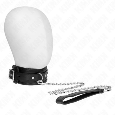 Kink Collar &amp; GAG Halsband mit Leine, Modell 1