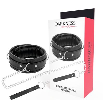 Darkness Bondage Weiche Leder-Halskette mit Kette