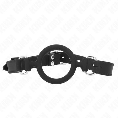 Kink Collar &amp; GAG Silikon-Ringknebel mit verstellbarem Riemen