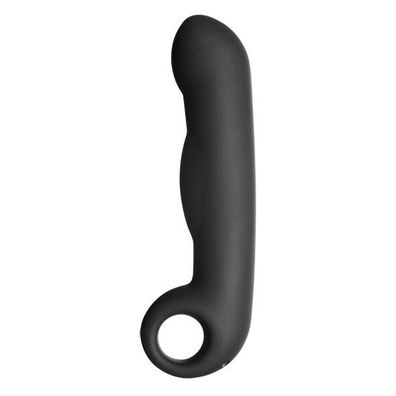 Electrastim Ovid Silikon-Dildo mit Elektrostimulation, schwarz