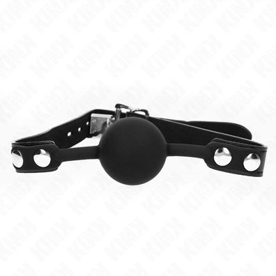 Kink Collar &amp; GAG Silikon-Ballknebel mit Schloss