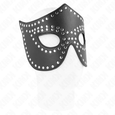 Kink Masked Allure Kunstledermaske mit Nieten Modell 2