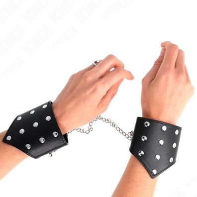 Kink Wrist Restraint schwarze Armbänder im Point-Stil mit Kette