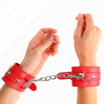 Kink Wrist Restraint dünne Handgelenksfesseln rot verstellbar