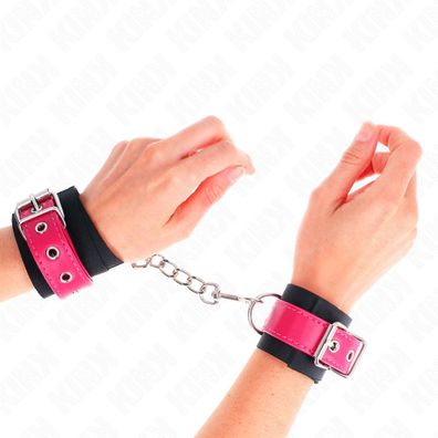 Kink Wrist Restraint Nylon-Handgelenkfessel Himbeerrosa Schwarz