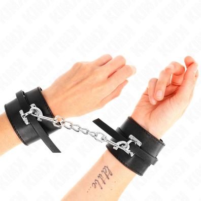 Kink Wrist Restraint Deluxe Handgelenkfesseln mit Verriegelung Schwarz