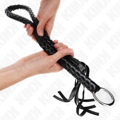 Kink Impact &amp; Touch Schlangenpeitsche mit schwarzem Handring