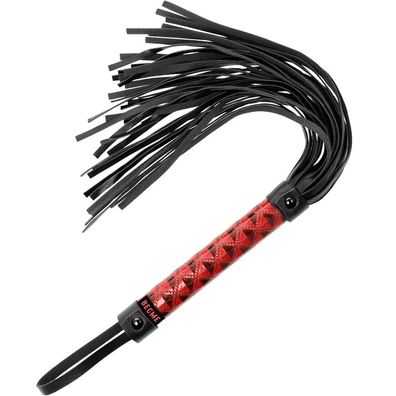 Begme RED Edition Peitsche aus veganem Leder für Fetischspiele