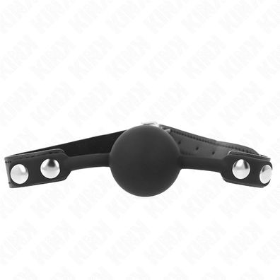 Kink Collar &amp; GAG Silikon-Ballknebel mit Riemen