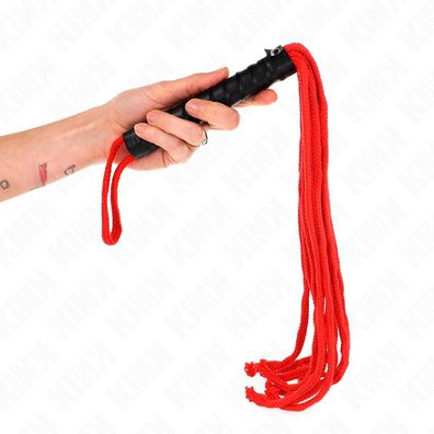 Kink Impact &amp; Touch Rojo Seilpeitsche für Fetisch-Spiele