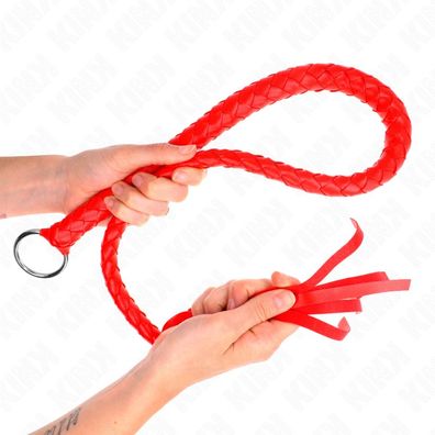 Kink Impact &amp; Touch Schlangenpeitsche mit rotem Handring
