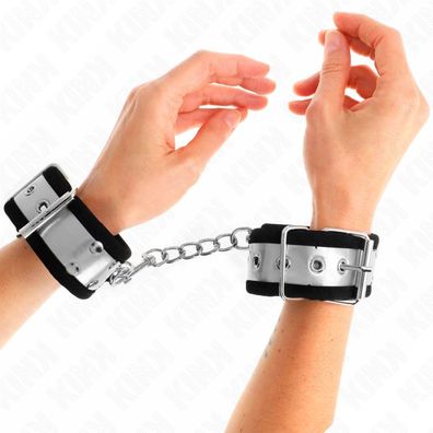 Kink Wrist Restraint dünne Handgelenksfesseln Schwarz/silber