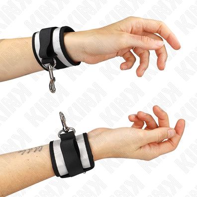 Kink Wrist Restraint Neopren-Handgelenkmanschetten grau