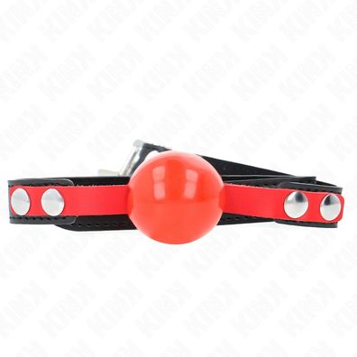 Kink Collar &amp; GAG Soft TPE Ballknebel mit verstellbarem Riemen