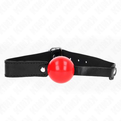 Kink Collar &amp; GAG Ballknebel mit verstellbarem Riemen