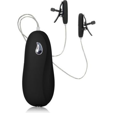 Calexotics Nippelklemmen mit Vibration und Wärme Schwarz