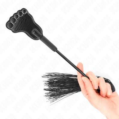 Kink Impact &amp; Touch Fußförmiges Paddel mit Quastenpeitsche