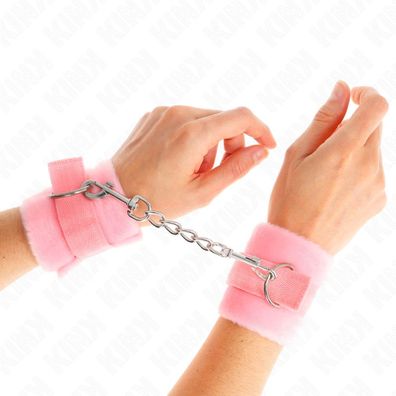 Kink Wrist Restraint Pelzhandmanschetten für Anfänger Rosa
