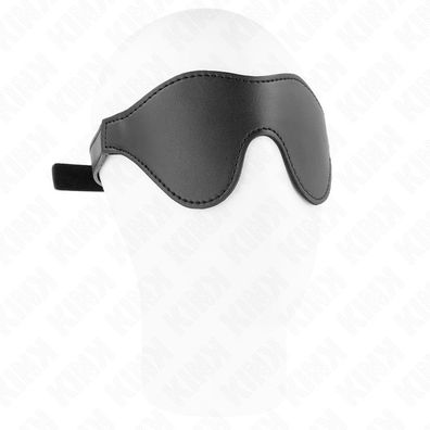 Kink Masked Allure Kunstleder-Augenmaske mit Klettverschluss