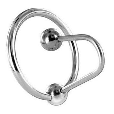 Metal Hard Eichelring mit Harnröhren-Dilatatorstift, Ringgröße 30 mm