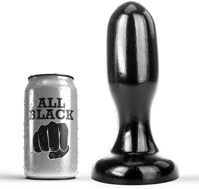 ALL Black Analplug mit 6 cm Durchmesser, PVC, schwarz