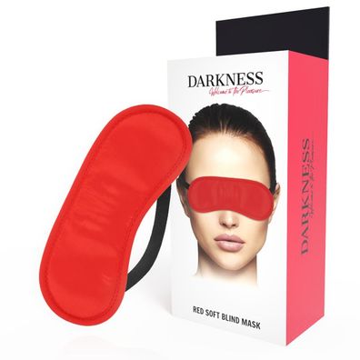 Darkness Bondage Rote Satin-Augenmaske für Fetisch und Schlaf