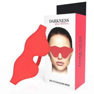 Darkness Bondage Augenmaske aus PVC rot
