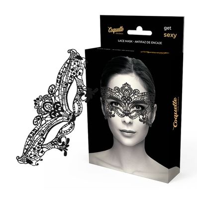 Coquette Accessories Spitzen-Augenmaske Chic Desire breit schwarz