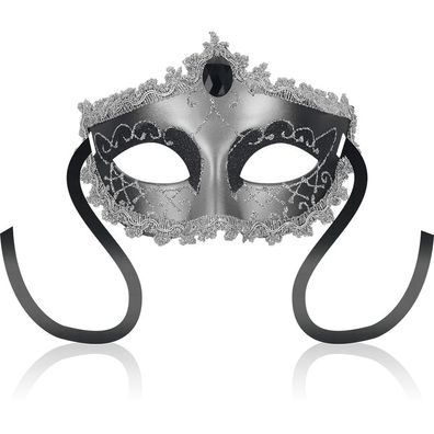 Ohmama Masks Venezianische Maske mit schwarzem Diamant