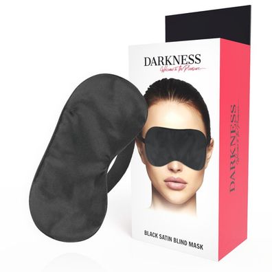 Darkness Bondage Schlafmaske aus Satin, schwarz