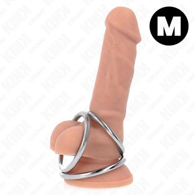 Kink Ring Power Penisring aus Metall, dreifach Chrom