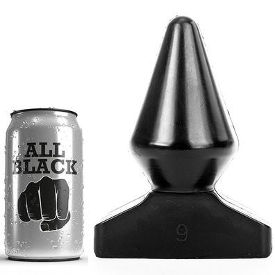 ALL Black Analplug mit 9 cm Durchmesser, PVC