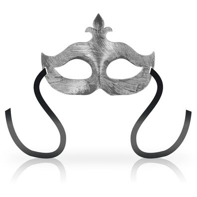 Ohmama Masks Fleur de Lis Maske Silber im venezianischen Stil