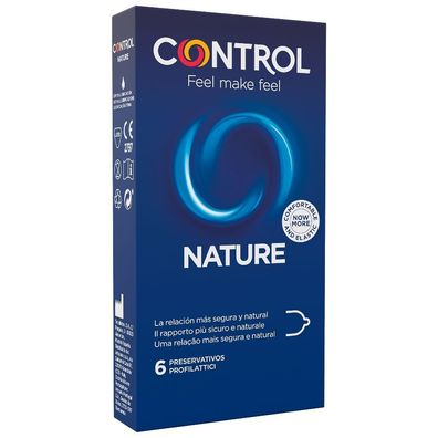 Control Condoms Adapta Nature Kondome, 6 Stück, transparent