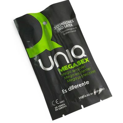 Uniq Megasex Latex Free Sensitive Kondome, 3 Stück