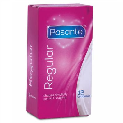 Pasante Regular Kondome 12er Pack, Nennbreite 54 mm