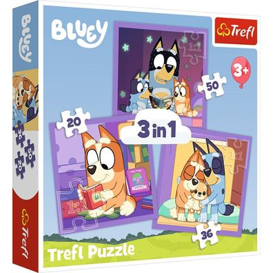 TREFL Puzzle Meet Bluey 3in1 (20,36,50 Stück)