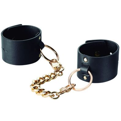 Bijoux Indiscrets Maze Breite Manschetten Handschellen Schwarz