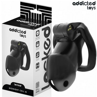 Addicted Toys Keuschheitskäfig Locked Midnight Cell Größe M