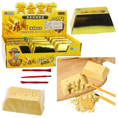 Lean Ausgrabung Gold Bar Archäologische Set Steine Werkzeuge