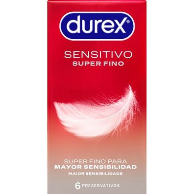 Durex Super Dünn Sensitive Kondome, 6 Stück