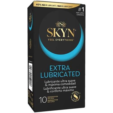 Skyn Extra Schmiertes Kondom 10 Stück latexfreies Polyisopren