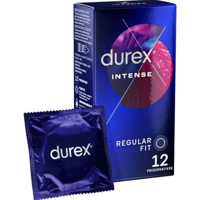 Durex Intense Orgasmic Kondome mit Stimulationsgel, 12 Stück